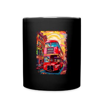 London - Tasse einfarbig - Schwarz - Vorne