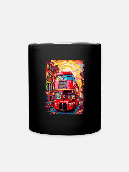 London - Full Colour Mug - black