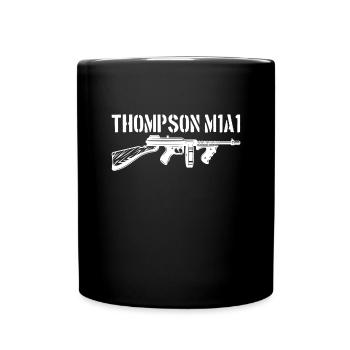 Thompson M1A1 Tommy Gun Gangster Vintage Tommy Gun - Tasse einfarbig - Schwarz - Vorne