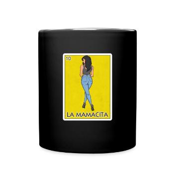 La Mamacita hei�e Latina -Karte Mexikaner la Mamac - Tasse einfarbig - Schwarz - Vorne