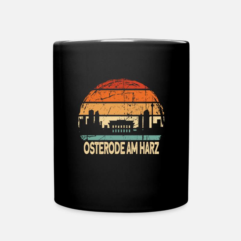 Osterode am Harz - Tasse einfarbig - Schwarz
