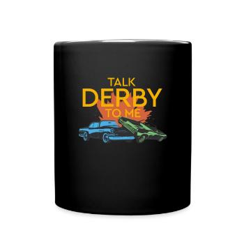 Talk Derby mit mir zerst�rende Derby - Tasse einfarbig - Schwarz - Vorne