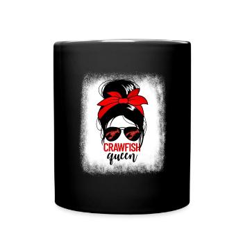 Crawfish Queen Damen Craw Fish Crawfish Queen f�rC - Tasse einfarbig - Schwarz - Vorne