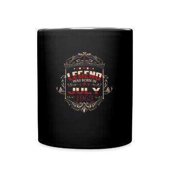 July 1963 Geburtstag Vintage Sprüche - Tasse einfarbig - Schwarz - Vorne