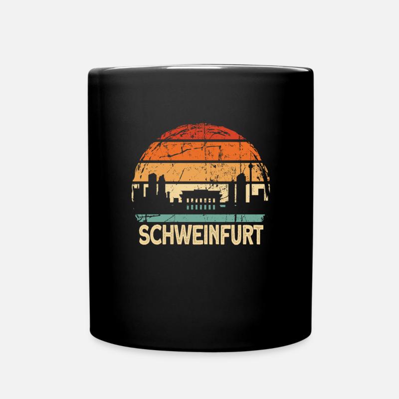 Schweinfurt - Tasse einfarbig - Schwarz