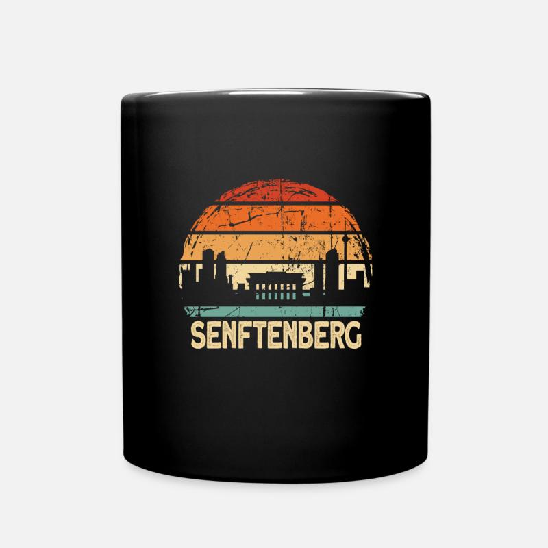 Senftenberg - Tasse einfarbig - Schwarz