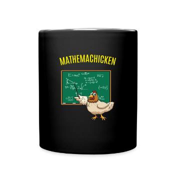 Math Math Math Chicken Math - Full Colour Mug - black - Front