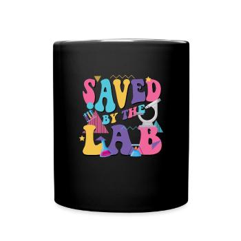 Gespeichert durch die Labor -Retro Lab Tech Lab We - Tasse einfarbig - Schwarz - Vorne