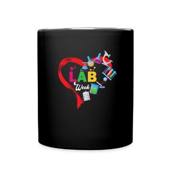 Laborwoche Heart Medical Laboratory Technician Wee - Tasse einfarbig - Schwarz - Vorne