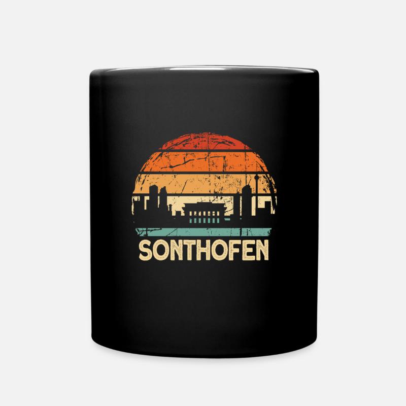 Sonthofen - Tasse einfarbig - Schwarz