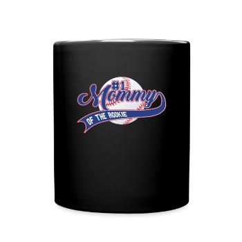 Mama des Rookie 1. Geburtstags Baseballfamilie - Tasse einfarbig - Schwarz - Vorne