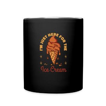 Ich bin nur hier f�r den Eiskreuzfahrturlaub hierE - Tasse einfarbig - Schwarz - Vorne