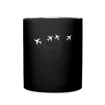 Avions Pilote d’avion - Mug uni - noir - Devant