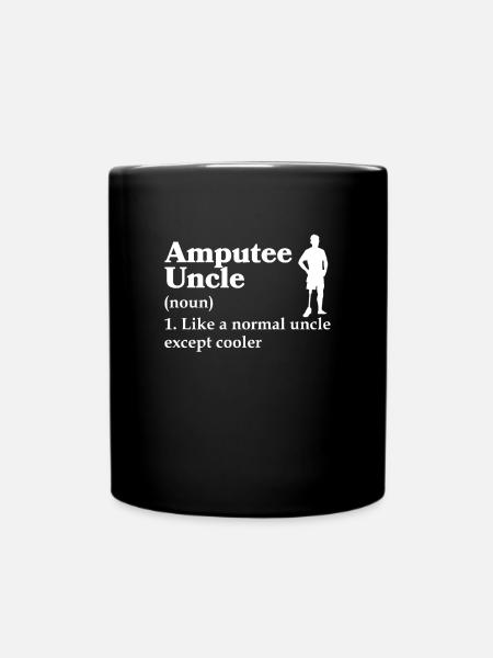 Amputiertes Bein Prothese Geschenk - Tasse einfarbig - Schwarz