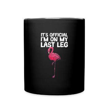 Amputiertes Bein Prothese Geschenk - Tasse einfarbig - Schwarz - Vorne