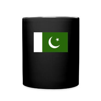 Pakistanische Flagge stolze Pakistaner Pakistan Pa - Tasse einfarbig - Schwarz - Vorne