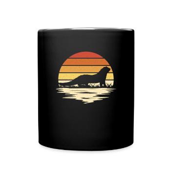 Mungusten Mungos Erdmännchen - Tasse einfarbig - Schwarz - Vorne