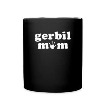 Rennmaus - Tasse einfarbig - Schwarz - Vorne