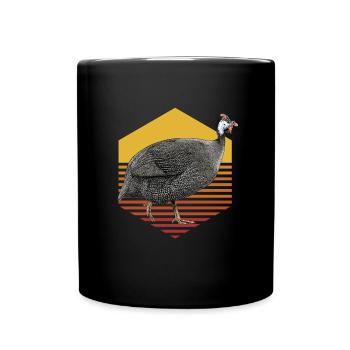 Pintade - Mug uni - noir - Devant