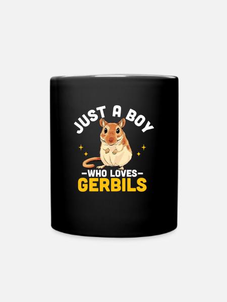 Gerbil - Full Colour Mug - black