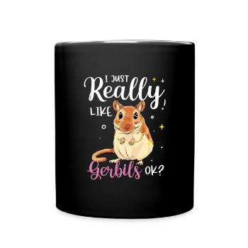 Rennmaus - Tasse einfarbig - Schwarz - Vorne