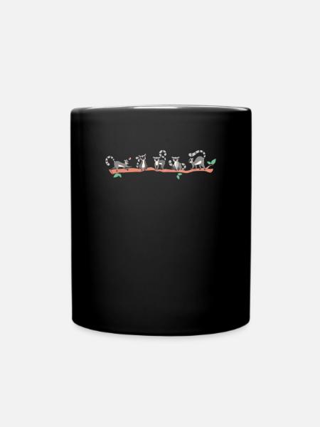 Lemur - Tasse einfarbig - Schwarz