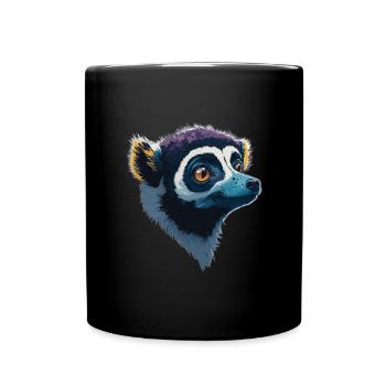 Lemur - Full Colour Mug - black - Front