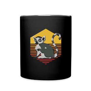 Lemur - Full Colour Mug - black - Front