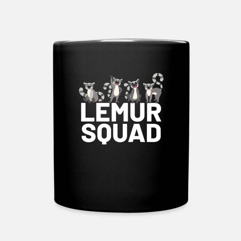 Lemur - Tasse einfarbig - Schwarz