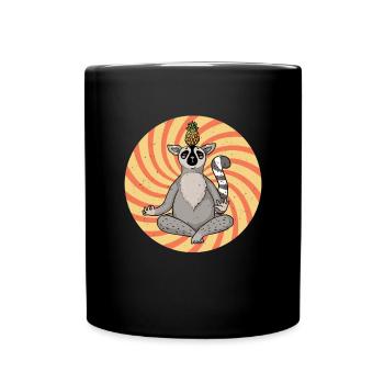 Lemur - Full Colour Mug - black - Front
