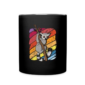 Lemur - Full Colour Mug - black - Front