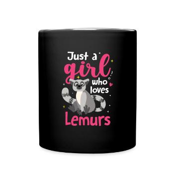 Lemur - Full Colour Mug - black - Front