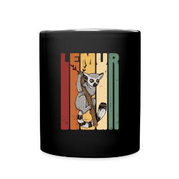 Lémurien - Mug uni - noir - Devant