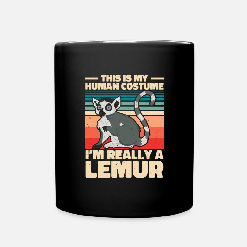 Lémurien - Mug uni - noir