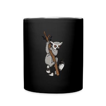 Lemur - Full Colour Mug - black - Front