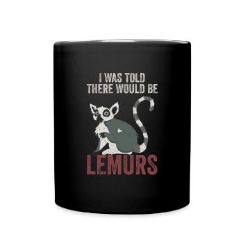 Lemur - Full Colour Mug - black - Front
