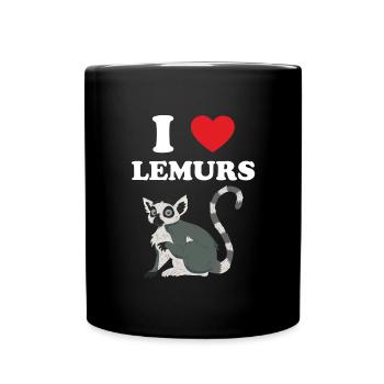 Lemur - Full Colour Mug - black - Front