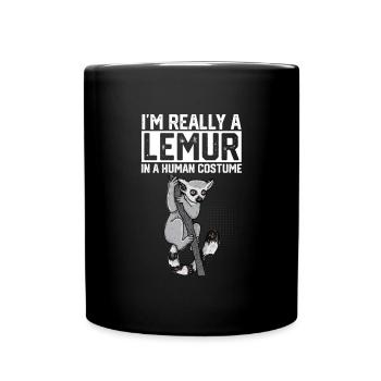 Lemur - Full Colour Mug - black - Front