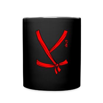 Ninja Kost�m Red Ninja Halloween Ninja Kost�m - Tasse einfarbig - Schwarz - Vorne