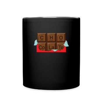 Periodic table of chocolate - Full Colour Mug - black - Front