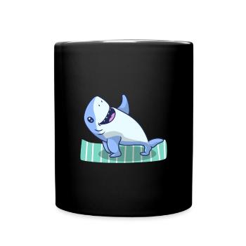 Yoga Hai - Tasse einfarbig - Schwarz - Vorne