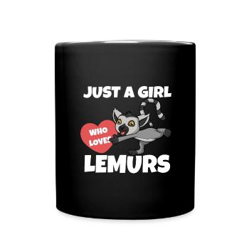 Lémurien - Mug uni - noir - Devant