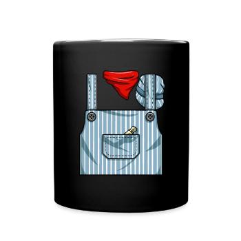 Zugingenieurleiter Kost�m Halloween Zug - Tasse einfarbig - Schwarz - Vorne