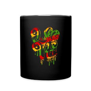 Liebe Juneteenth 1865 Schwarze Geschichte Juneteen - Tasse einfarbig - Schwarz - Vorne