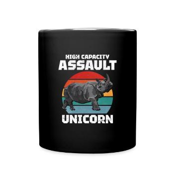 Nashorn - Tasse einfarbig - Schwarz - Vorne