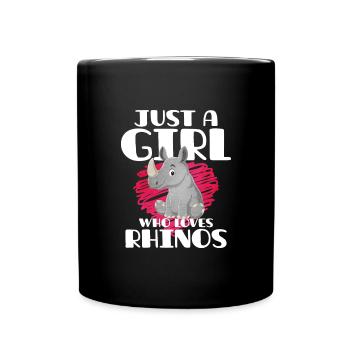 Nashorn - Tasse einfarbig - Schwarz - Vorne