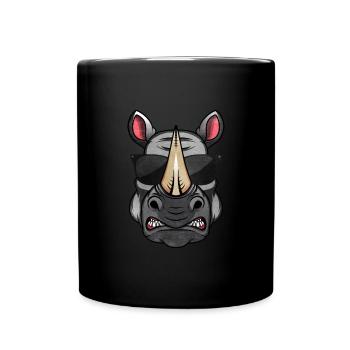Nashorn - Tasse einfarbig - Schwarz - Vorne