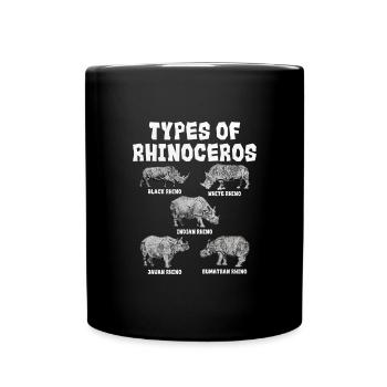 Nashorn - Tasse einfarbig - Schwarz - Vorne