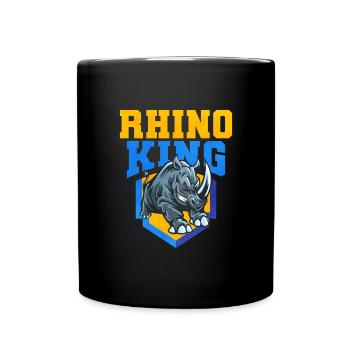 Nashorn - Tasse einfarbig - Schwarz - Vorne
