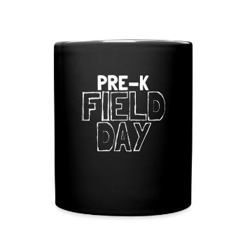 Pre-K Field Day Lustige Schulkinderlehrer vor-k - Tasse einfarbig - Schwarz - Vorne